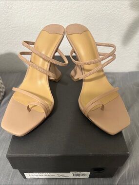 Tony Bianco Nude Strappy High Heel Sandals